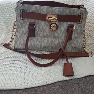 Michael Kors  brown and tan purse